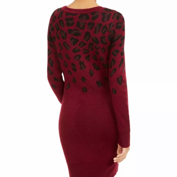 BCX Womens Burgundy Printed Long Sleeve - Picture 3 of 6